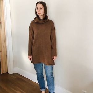 caramel long sweater/dress
